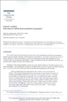 Exxon Valdez : The Great Crisis Management Paradox артикул 10498b.